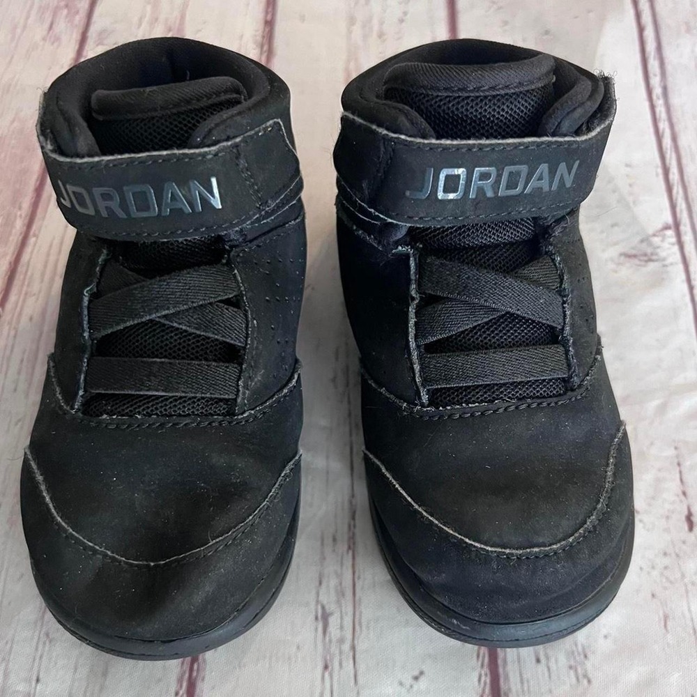 Black Jordan Flight 1 #881436-010 Toddler Sz 7 Sneakers